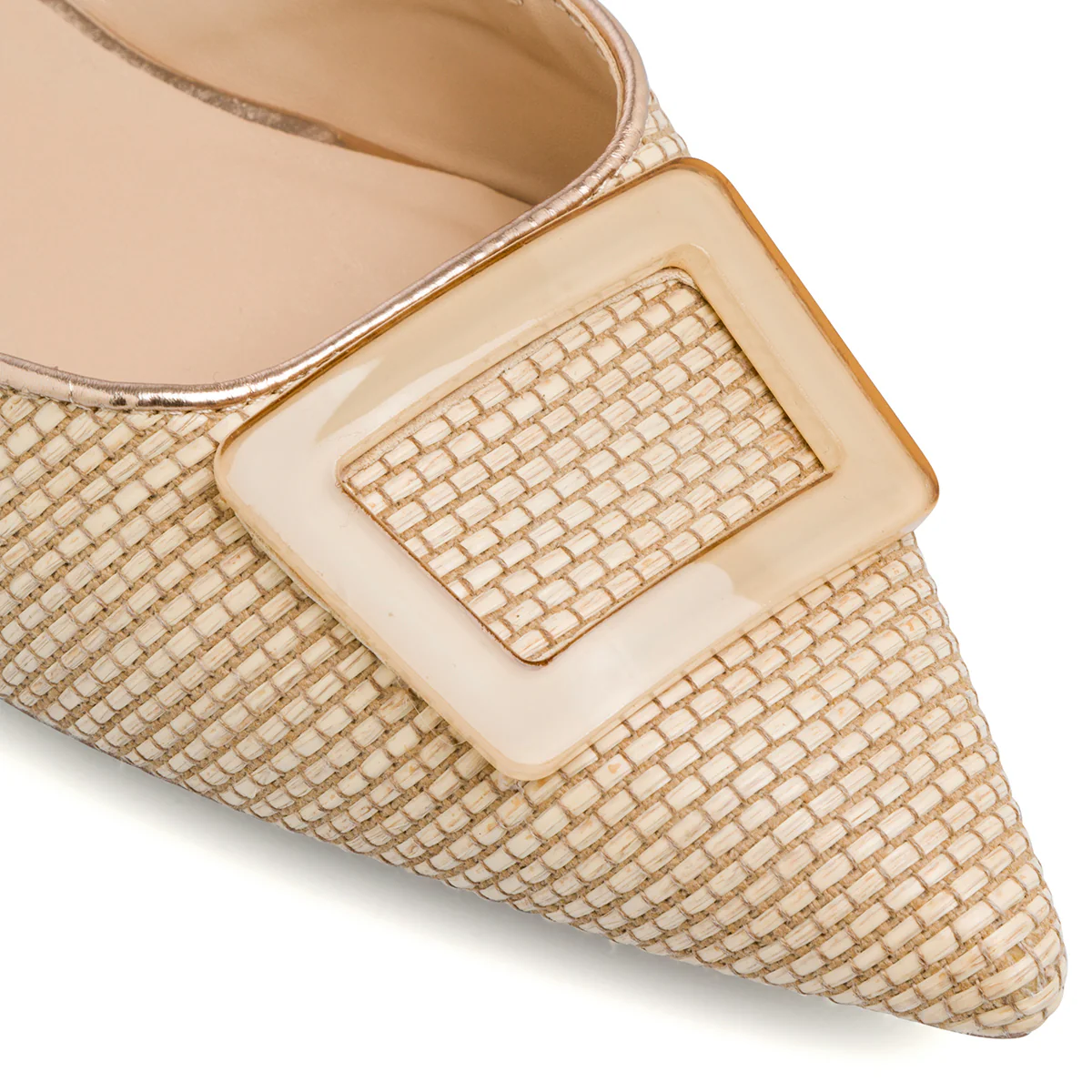 Ballerine slingback beige da Donna con fibbia Swish Jeans - Image 4