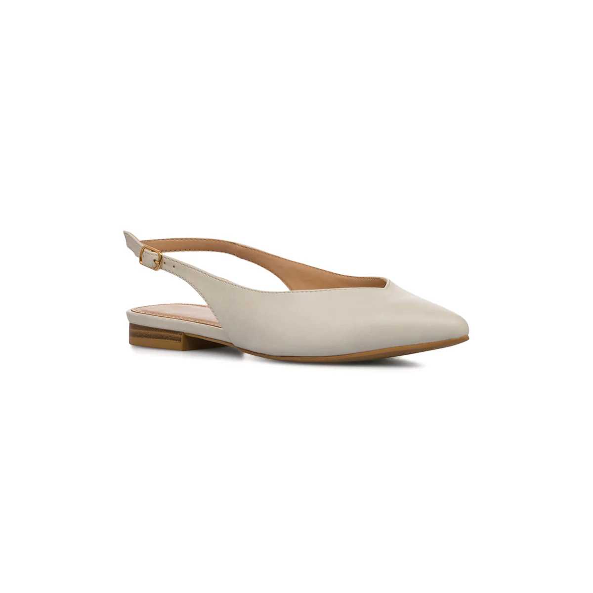 Ballerine slingback bianche da Donna eleganti con cinturino Lora Ferres - Image 2