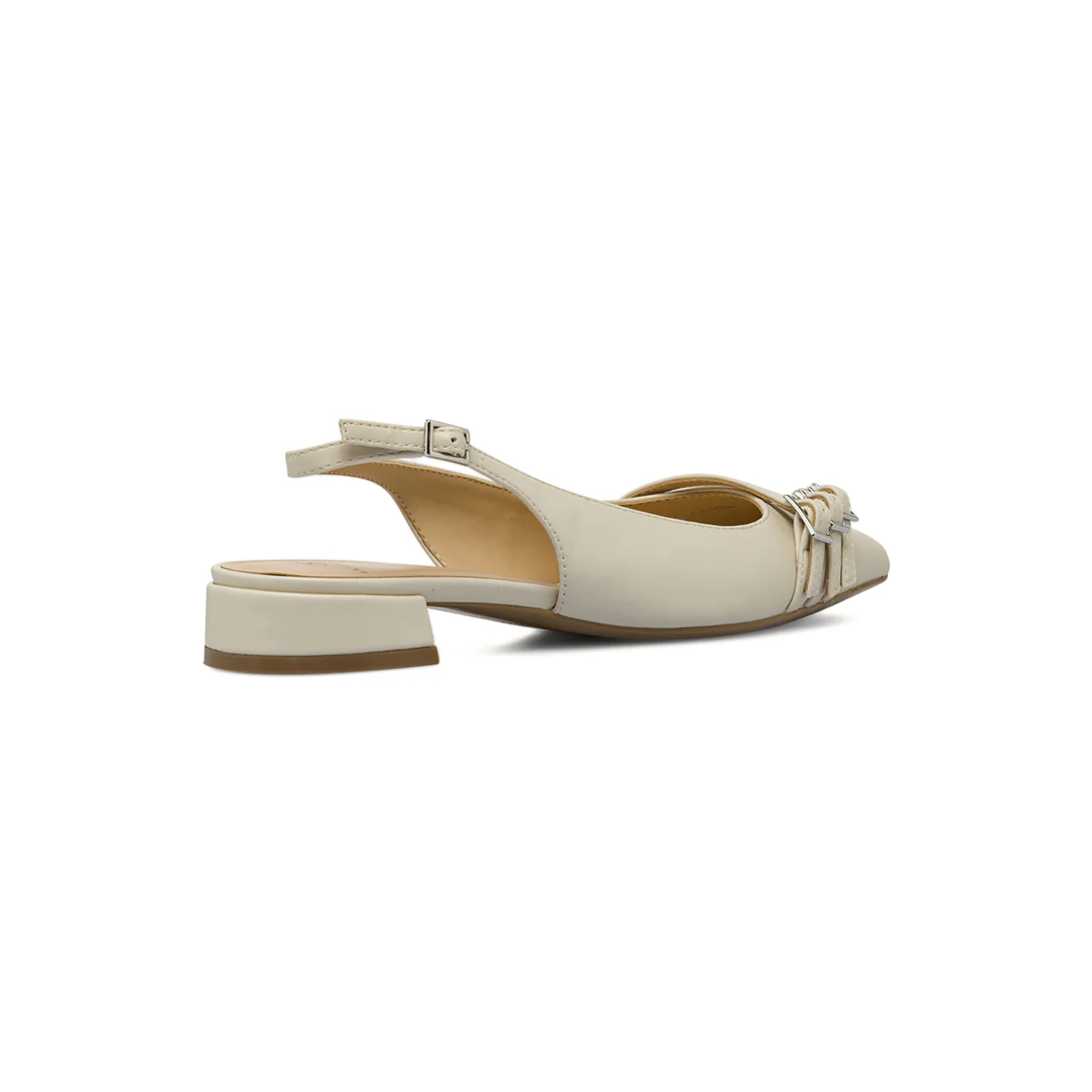 Ballerine slingback da donna bianco off-white con fibbie Swish Jeans - Image 3