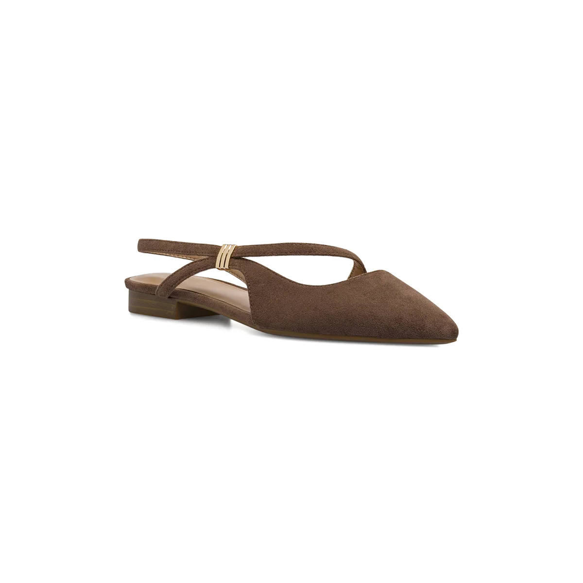 Ballerine slingback da Donna marroni effetto scamosciato Lora Ferres - Image 2