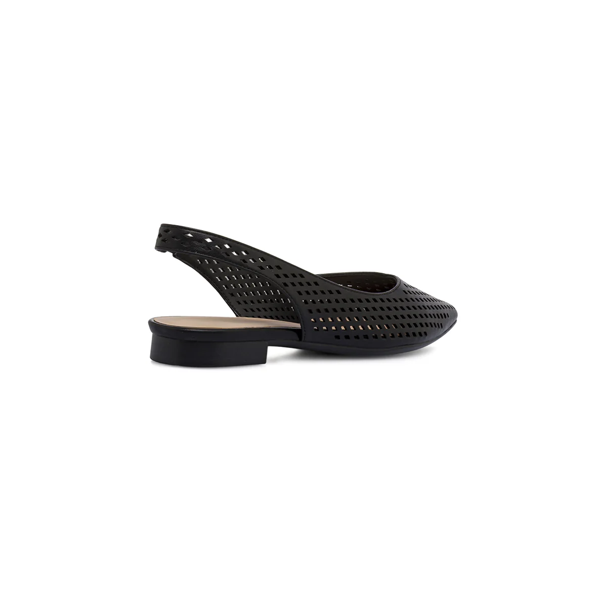 Ballerine slingback da donna nere a punta traforate Lora Ferres - Image 3