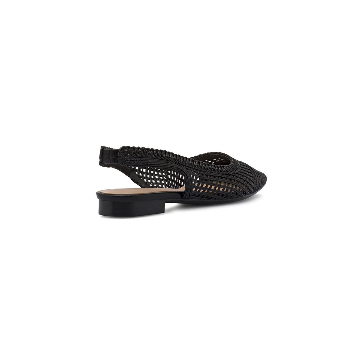 Ballerine slingback da donna nere effetto intrecciato Lora Ferres - Image 3
