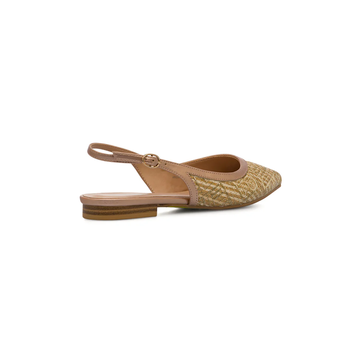 Ballerine slingback oro effetto rafia da Donna con cinturino Lora Ferres - Image 6