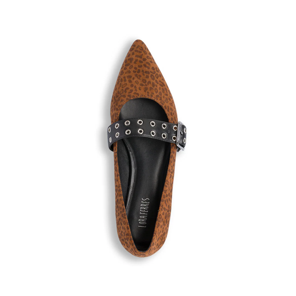 Ballerine con stampa animalier leopardata da Donna Lora Ferres - Image 7