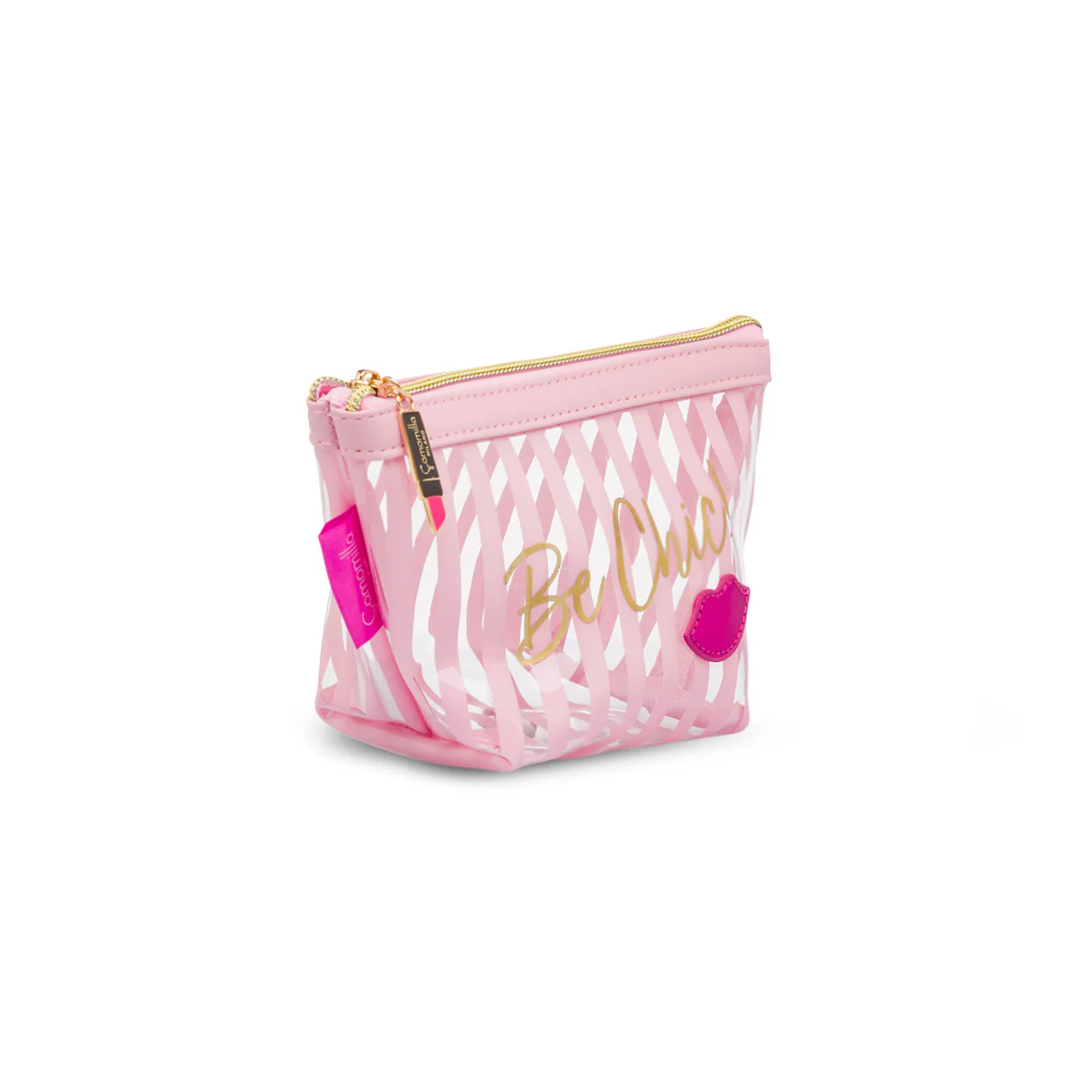 Beauty case busta rosa a righe da donna Camomilla Milano Be Chic - Image 2