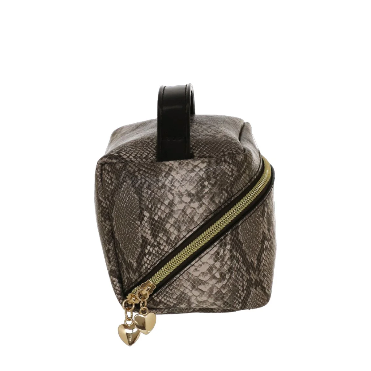 Beauty Case da donna color tortora fantasia pitonata Camomilla Milano - Image 2