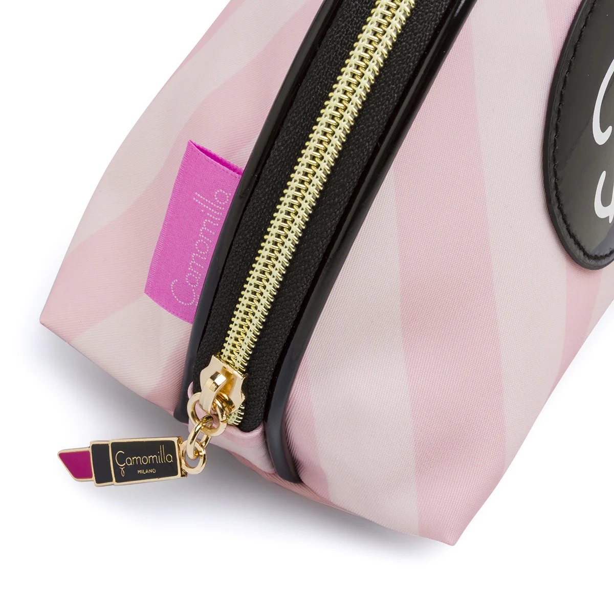 Beauty case da Donna Rosa a righe con grafica Be Chic charm Camomilla - Image 4