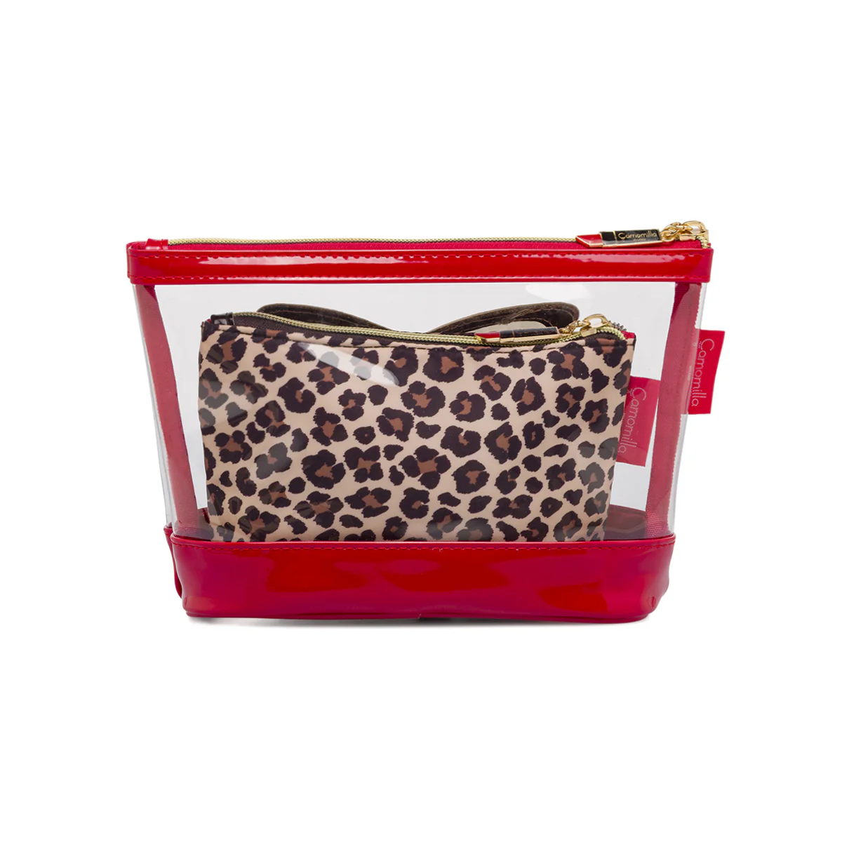 Beauty case Donna set 2 pezzi Maculato con dettagli glitter Camomilla - Image 3