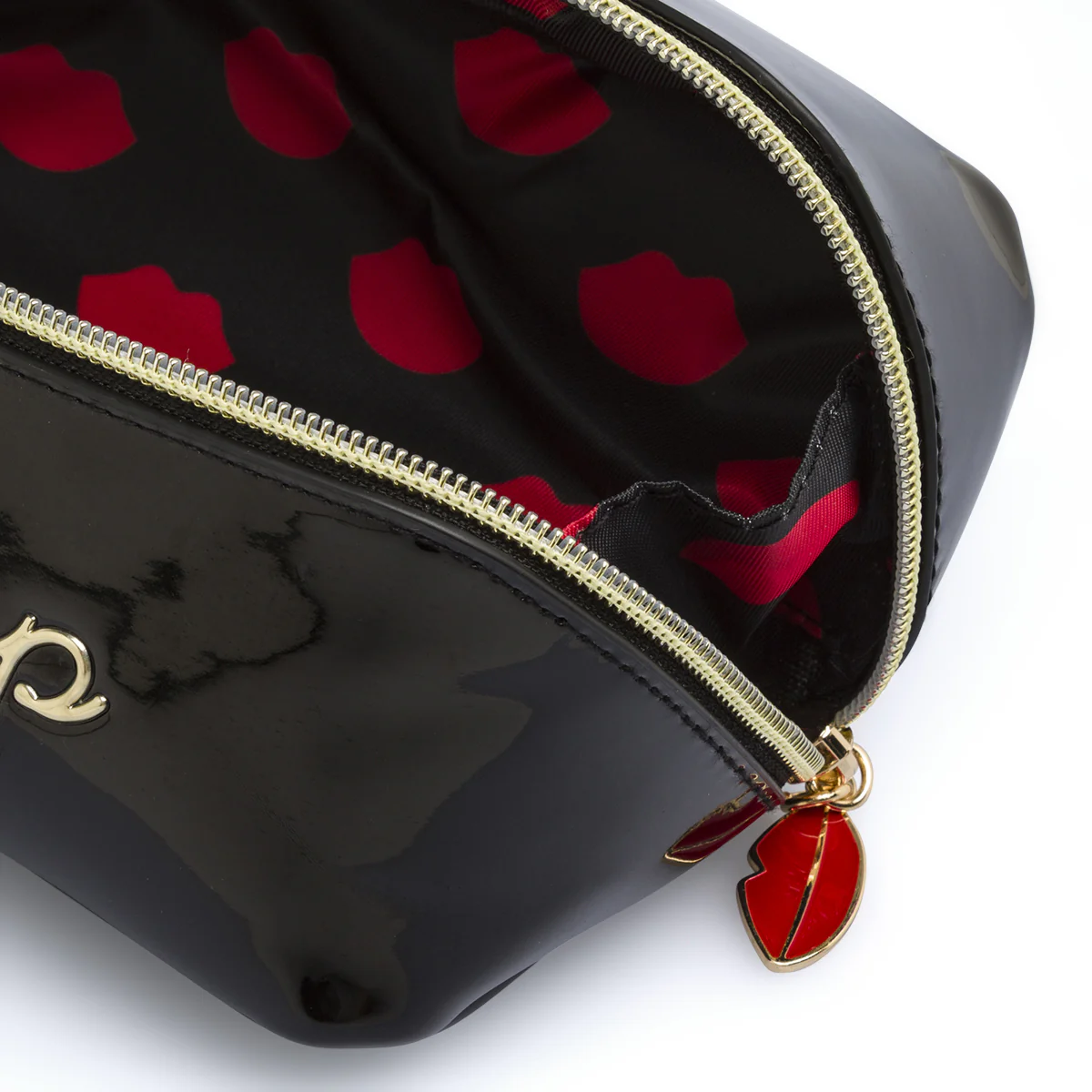 Beauty case nero Donna effetto vernice con scritta Make up Camomilla - Image 4