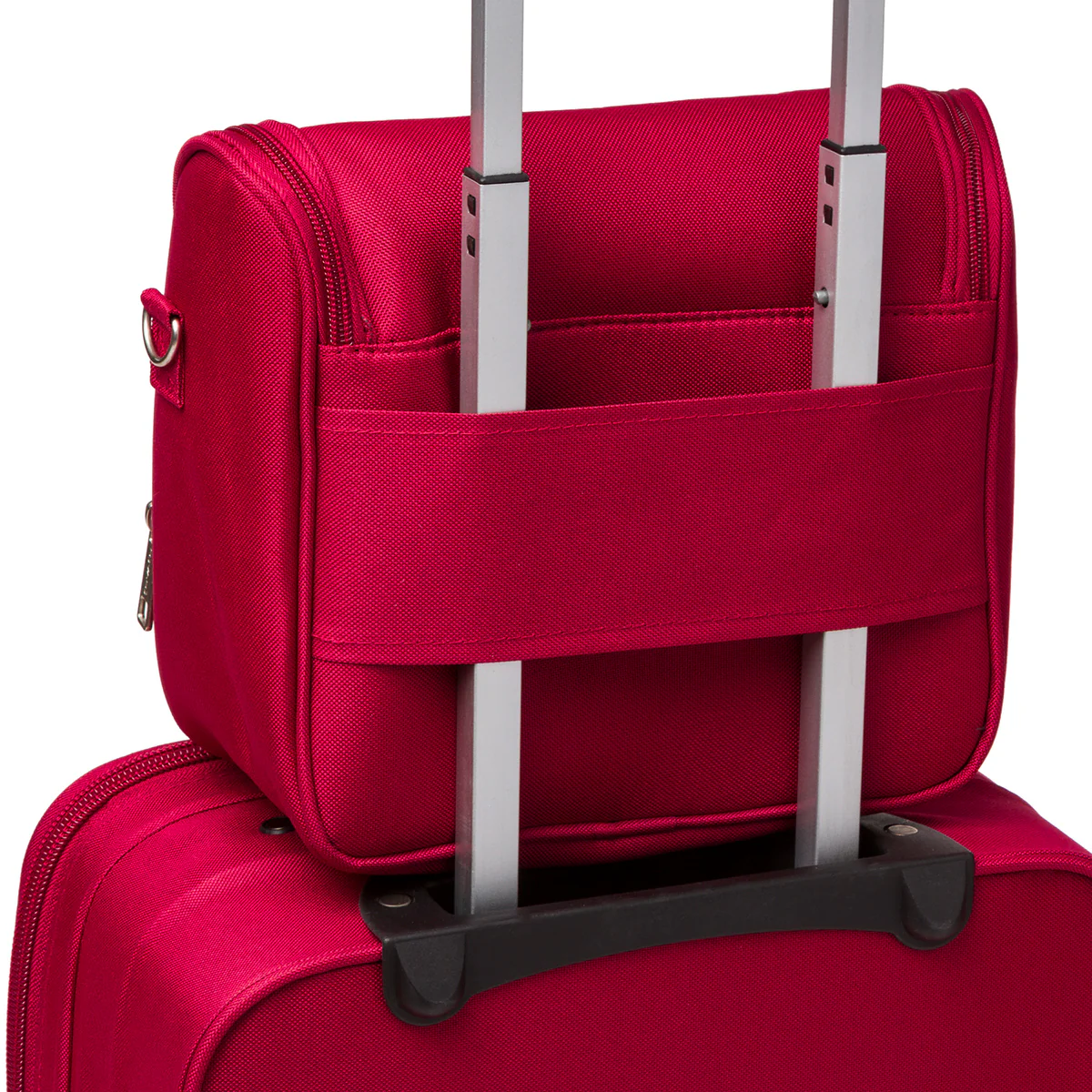 Beauty necessaire da viaggio piccolo rosso in tessuto Govago - Image 2