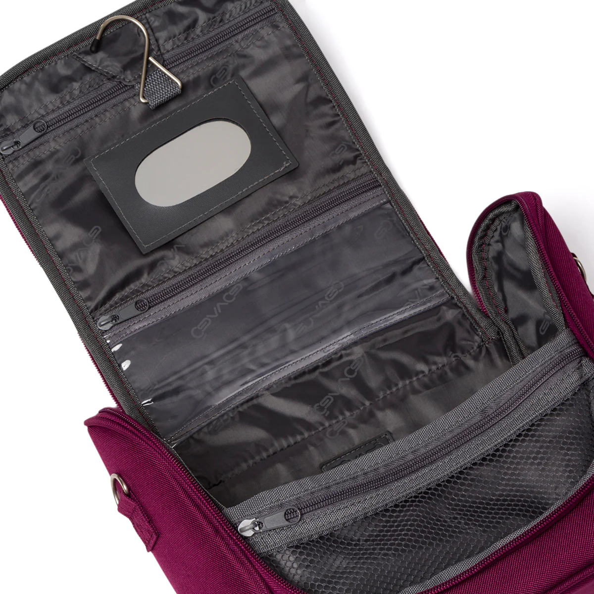 Beauty necessaire piccolo da viaggio viola in tessuto Govago - Image 4