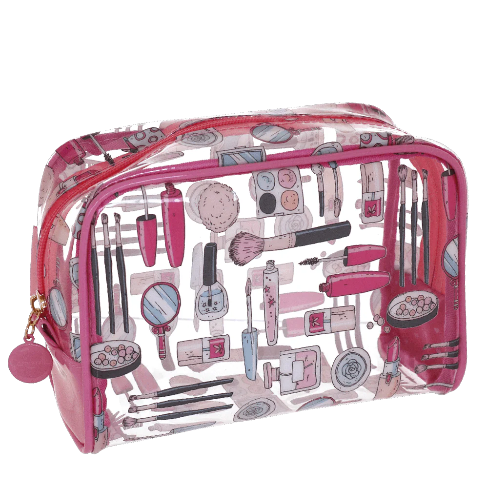 Beauty viaggio trasparente rosa con stampe grafiche Camomilla Milano - Image 3