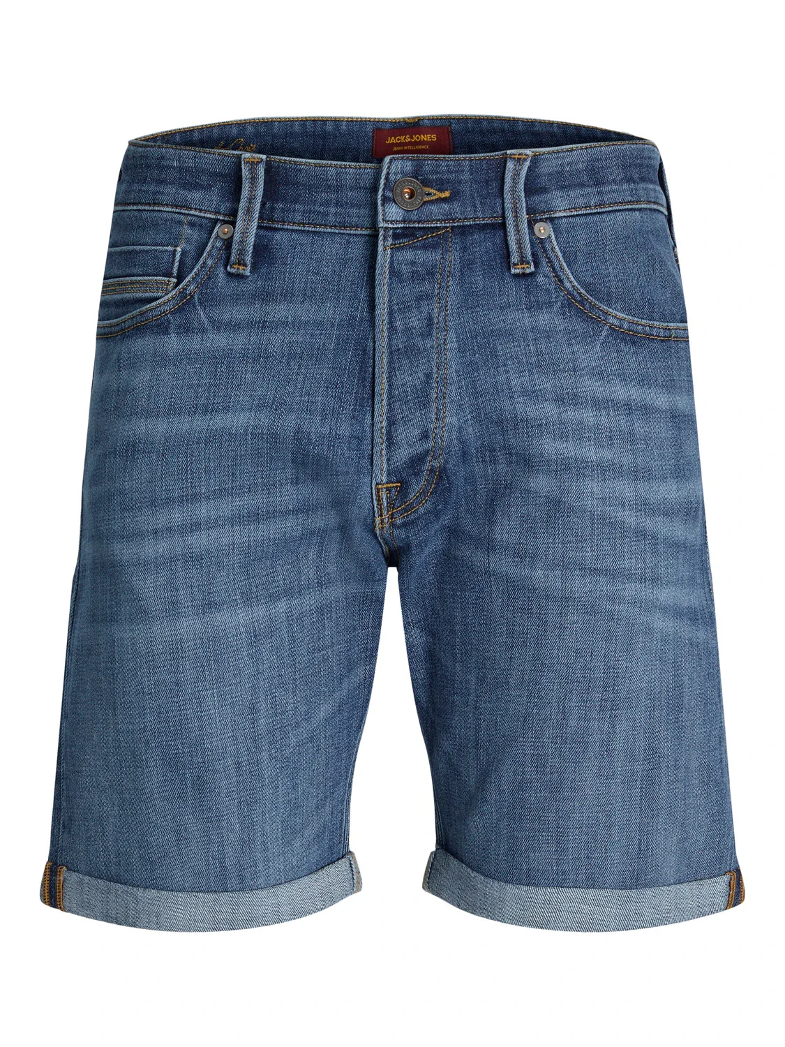 Bermuda in jeans da uomo con chiusura bottoni Jack&Jones - Image 4