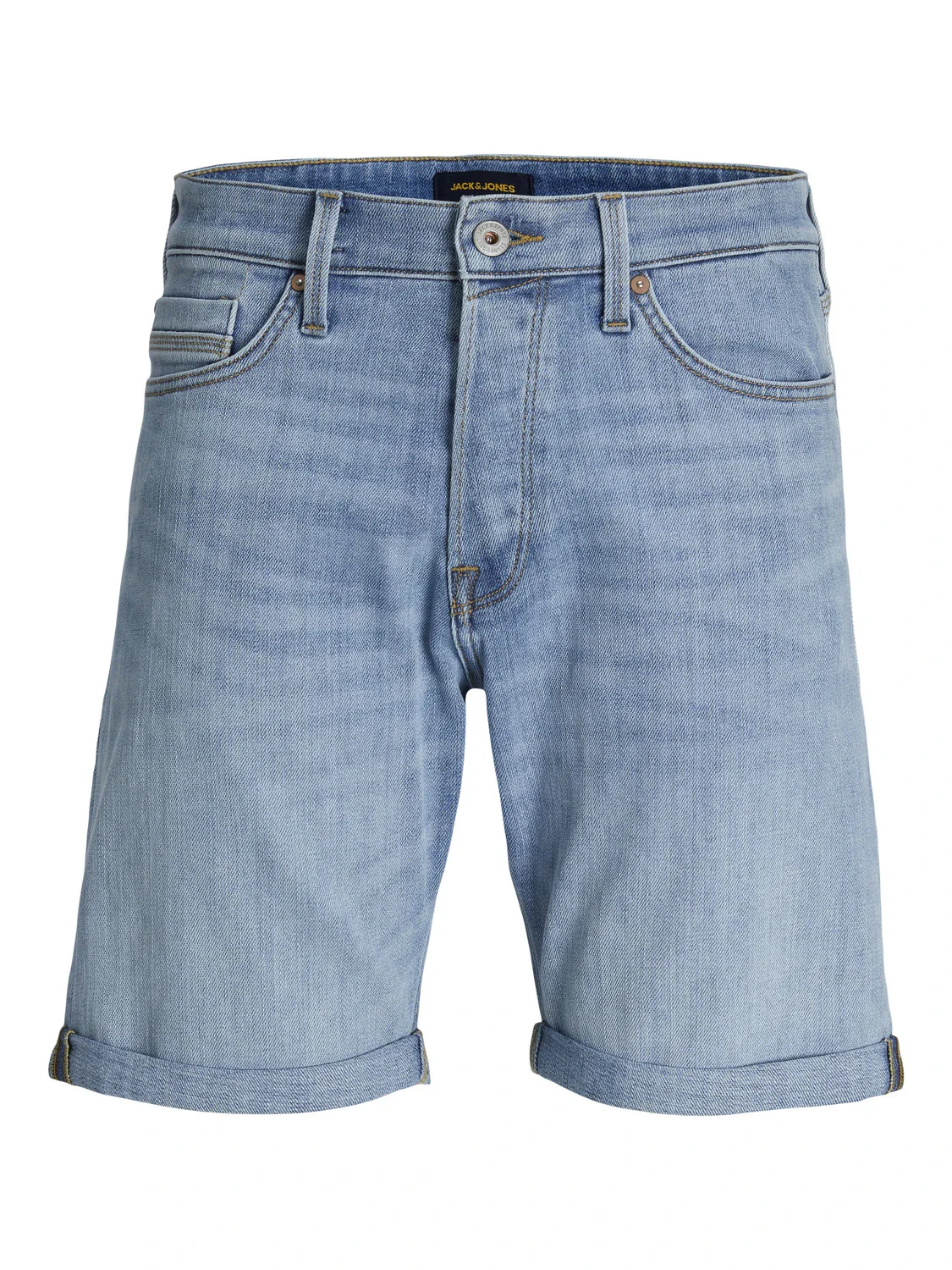 Bermuda in jeans da uomo con chiusura bottoni Jack & Jones - Image 3