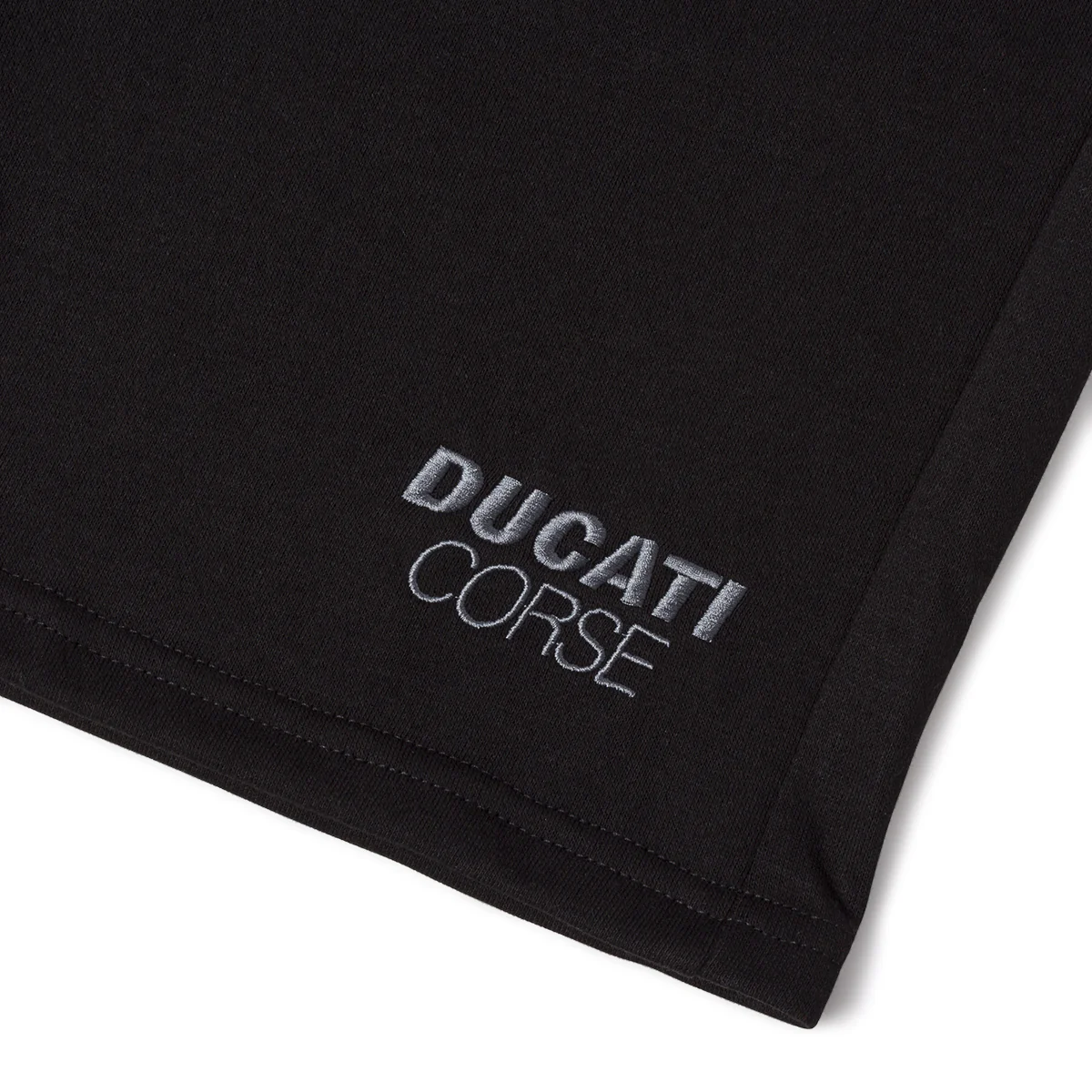 Bermuda sportivi neri da Uomo con tasche e logo ricamato Ducati Corse - Image 3