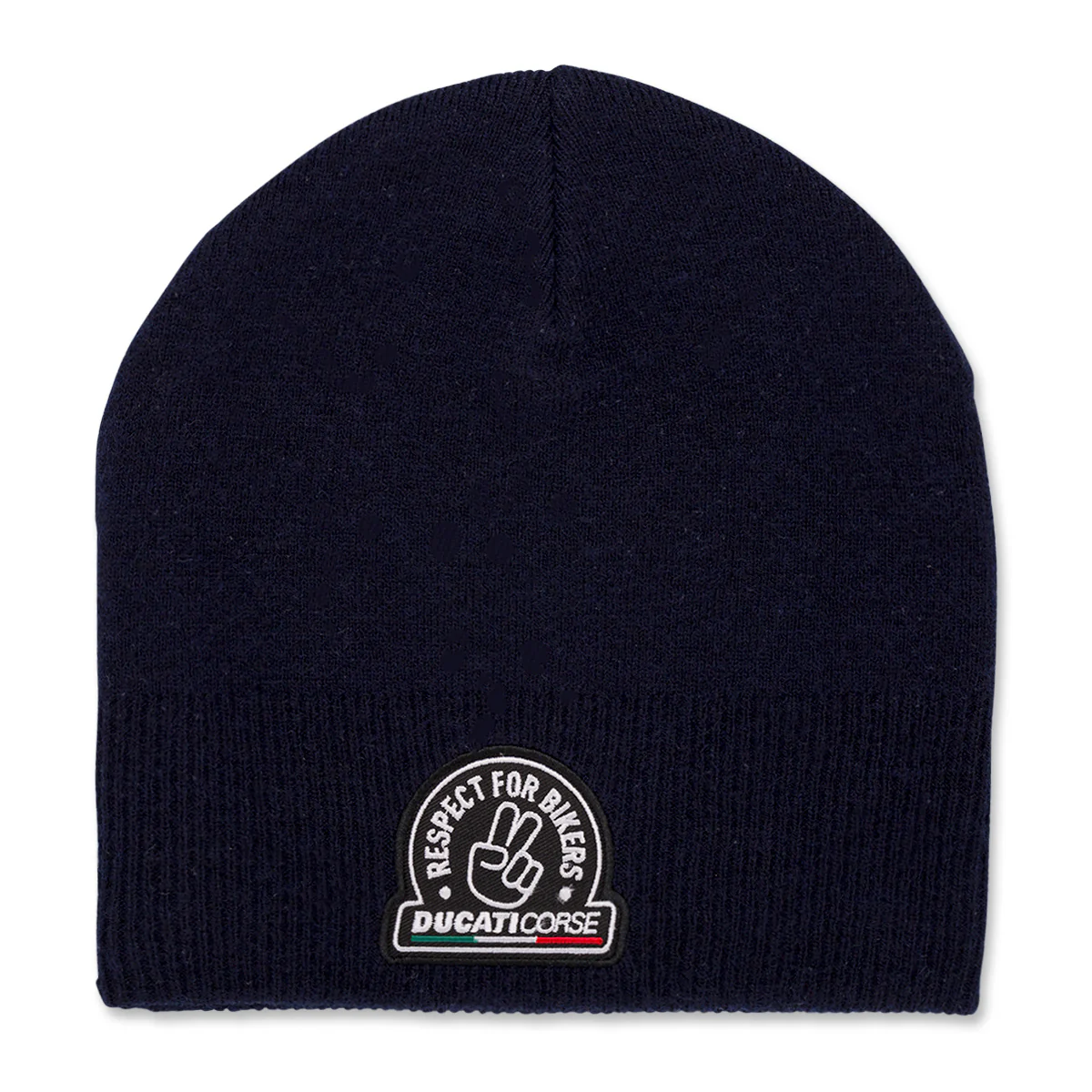 Berretto blu da uomo con logo "Respect for bikers" Ducati Corse