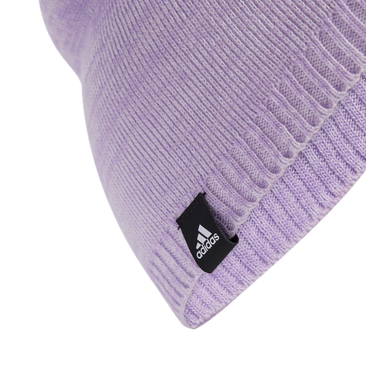 Berretto Lilla da Donna con maxi logo e rifinitura a costine adidas - Image 3