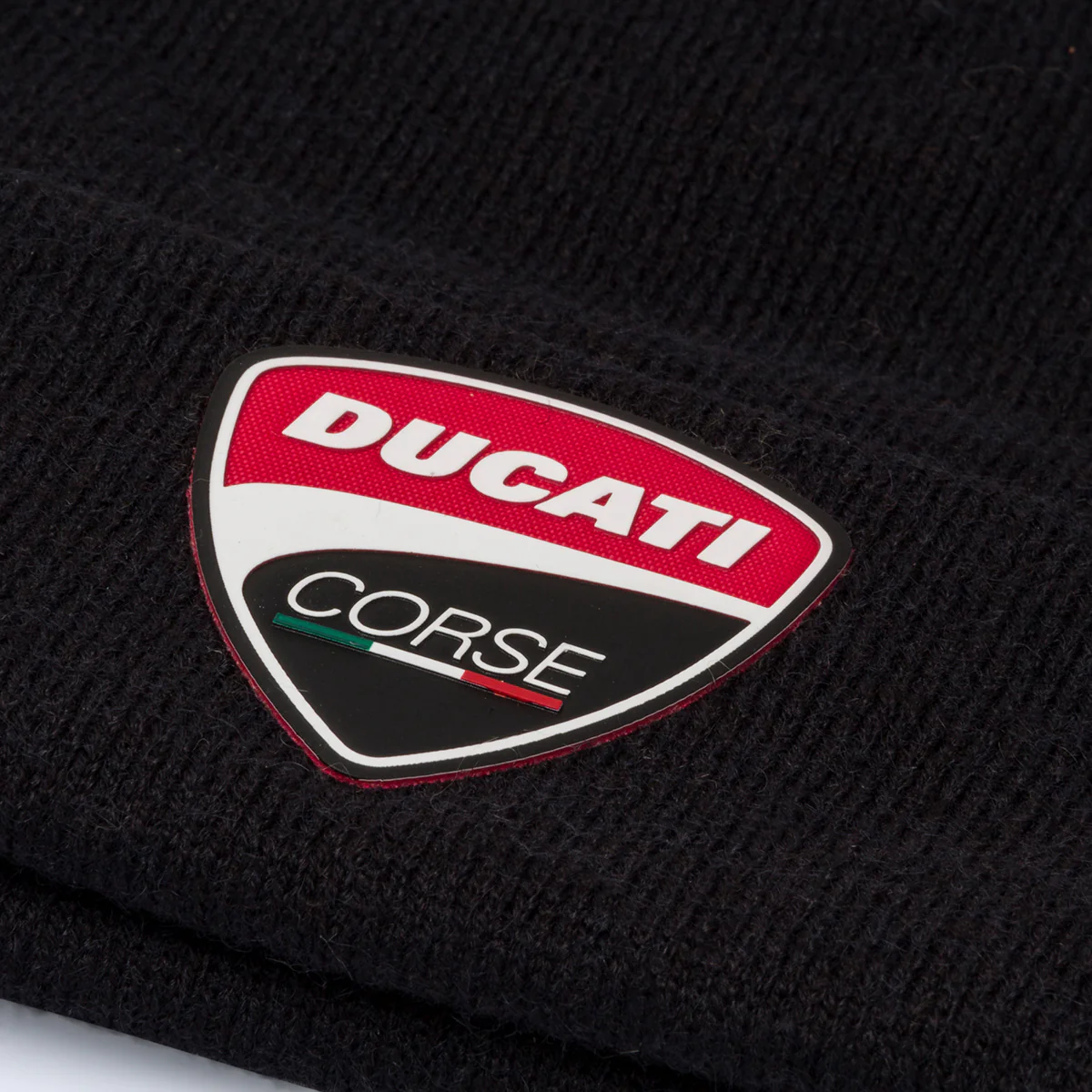 Berretto nero da uomo con badge gommato Ducati Corse - Image 3