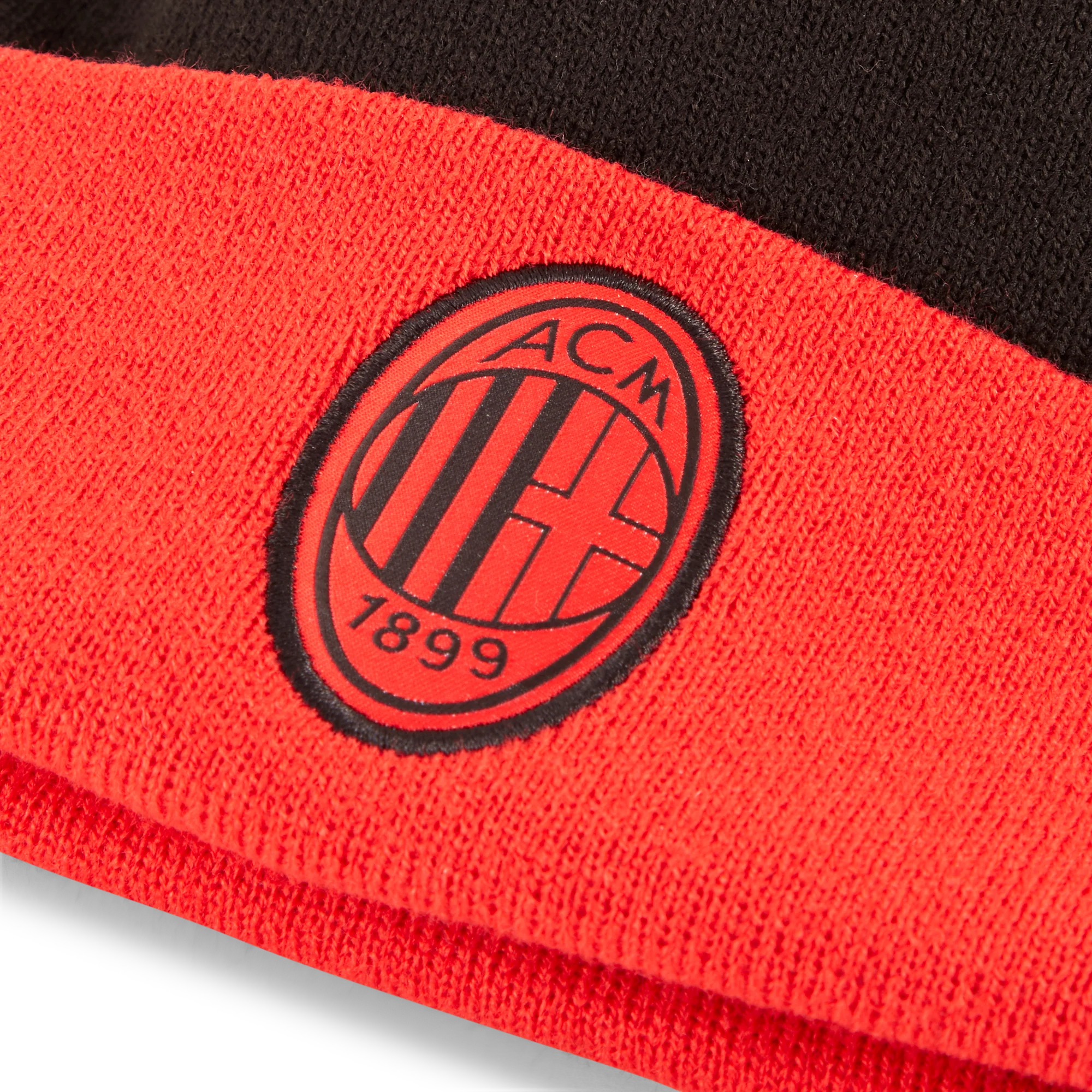 Berretto nero e rosso con pon pon Puma AC Milan - Image 3