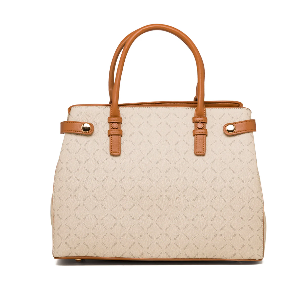 Borsa a mano beige con monogramma da donna Romeo Gigli Milano Gama - Image 2