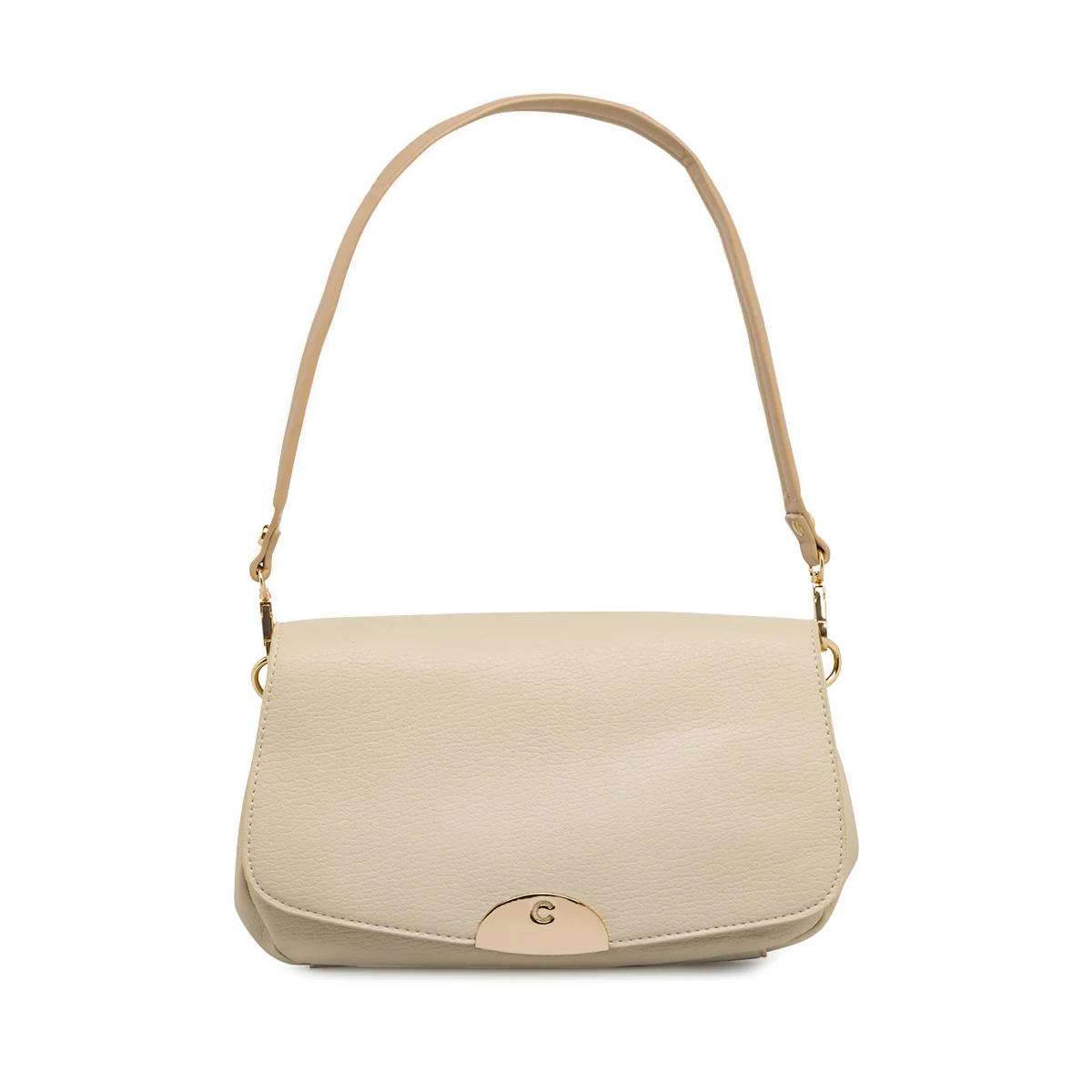 Borsa a mano beige da Donna con logo in metallo Carrera Jeans - Image 3