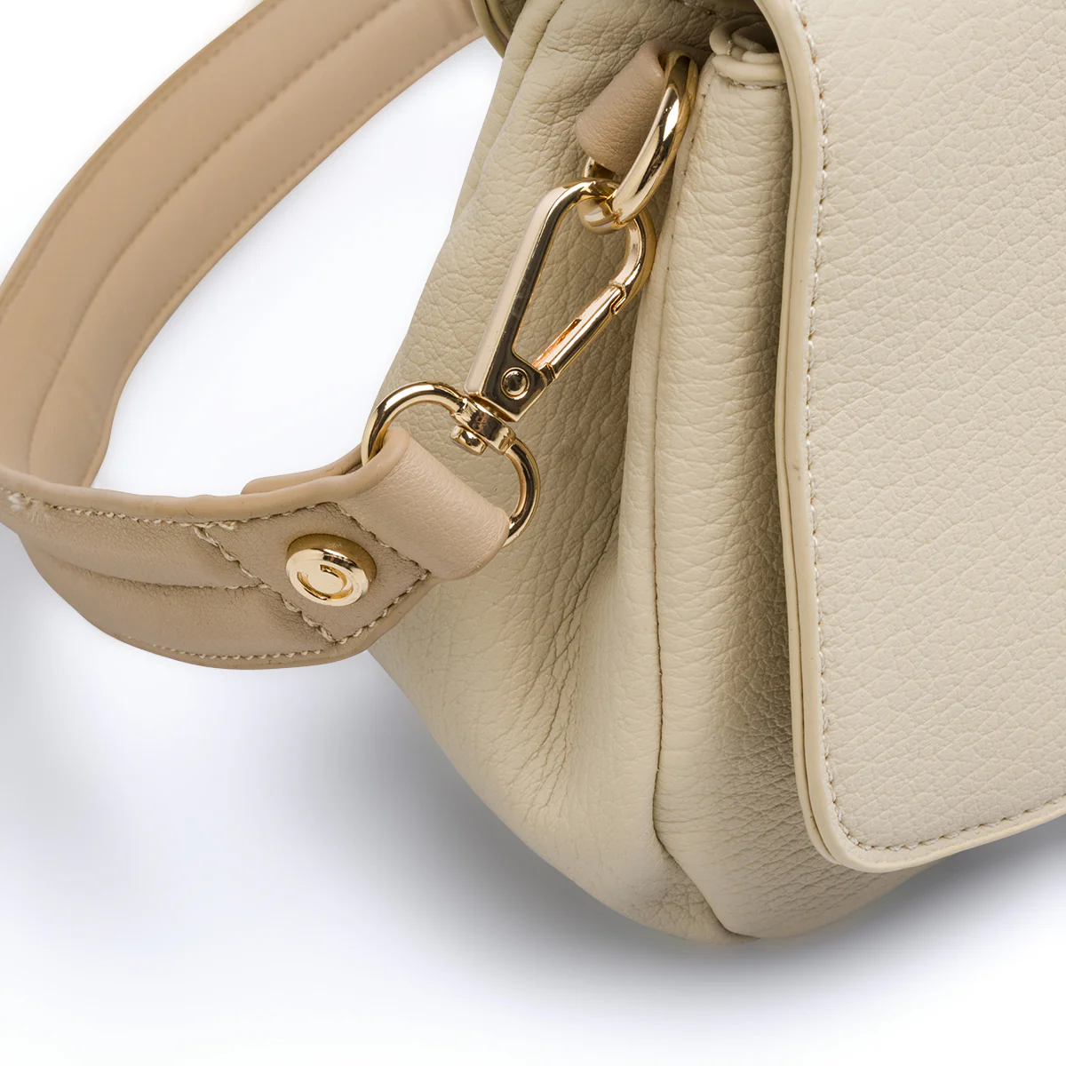 Borsa a mano beige da Donna con logo in metallo Carrera Jeans - Image 4