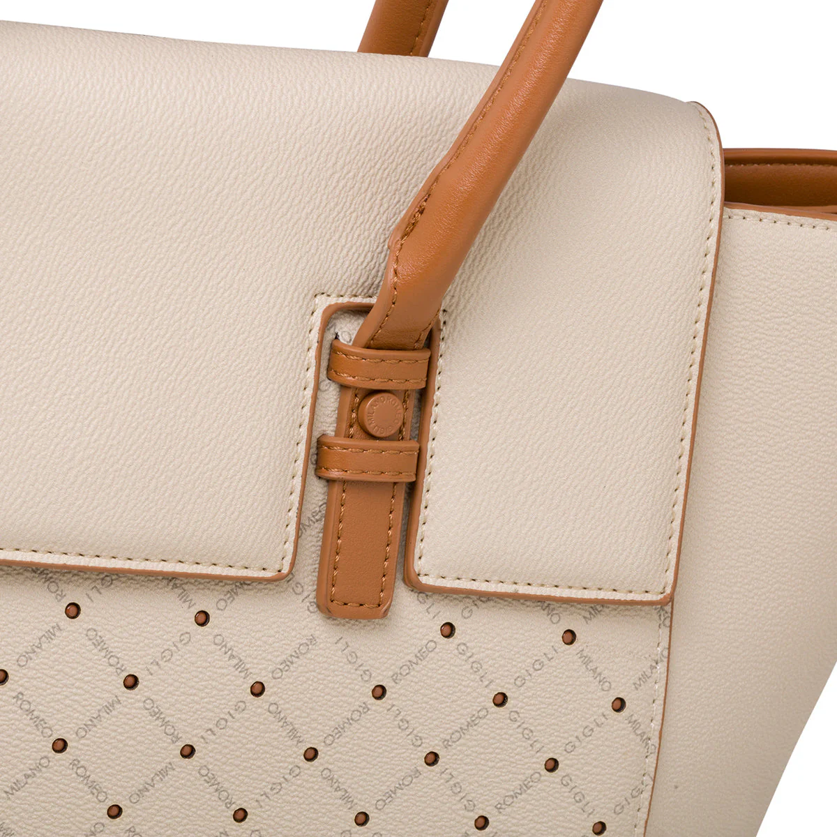 Borsa a mano beige da donna Romeo Gigli Milano Gama - Image 5