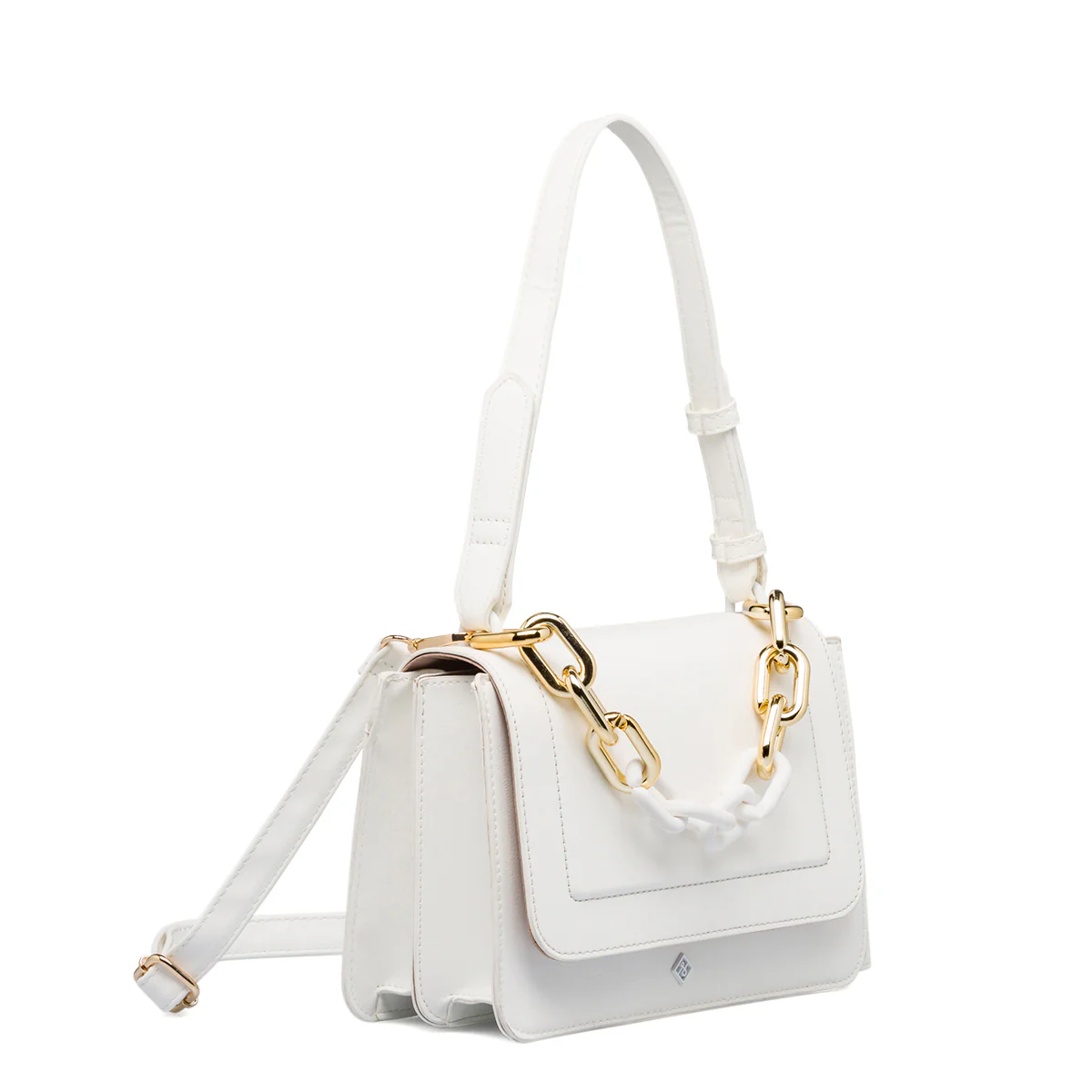 Borsa a mano bianca da donna in "pelle vegana" Call It Spring Chainned - Image 2