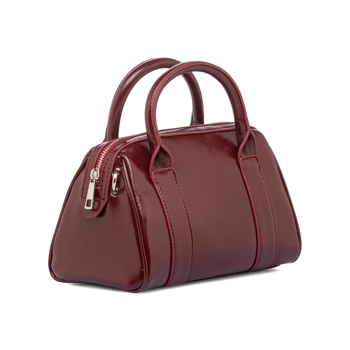 Borsa a mano bordeaux da donna Lora Ferres - Image 2