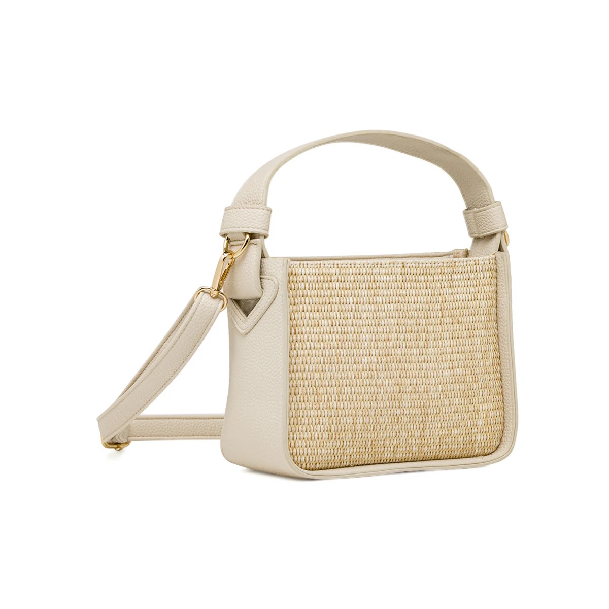 Borsa a mano da Donna Beige effetto paglia Lora Ferres - Image 2