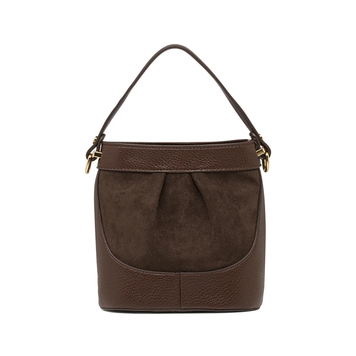 Borsa a mano da Donna marrone effetto scamosciato e tracolla Lora Ferres
