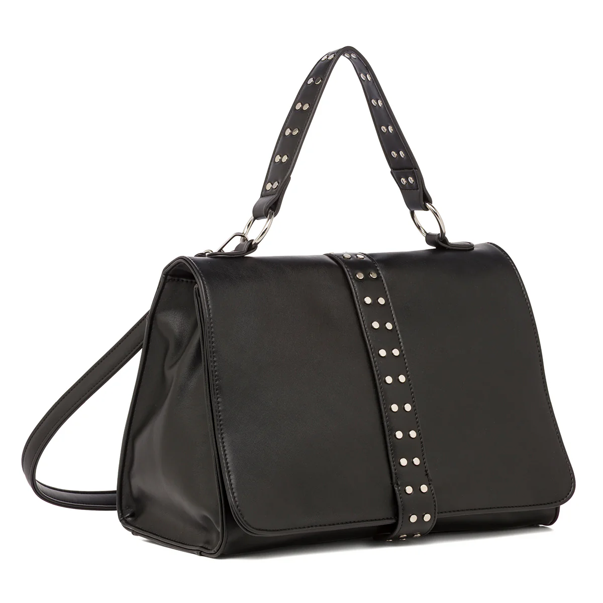 Borsa a Mano da Donna Nera con Borchie Lora Ferres - Image 2