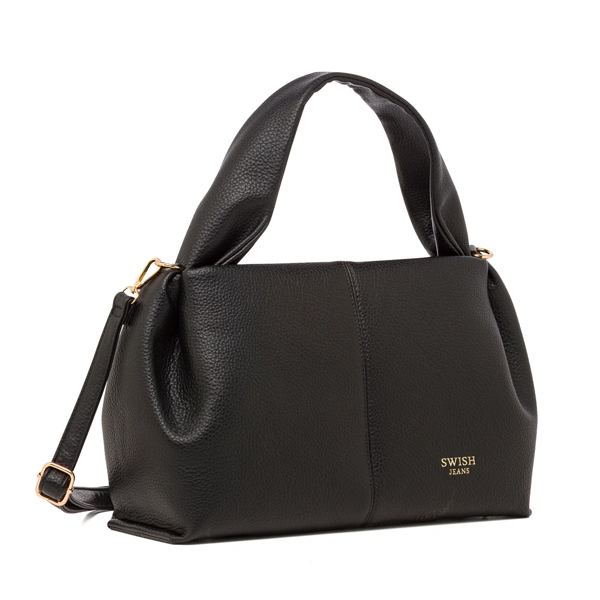 Borsa a Mano da Donna Nera con Manico Imbottito Swish Jeans - Image 3