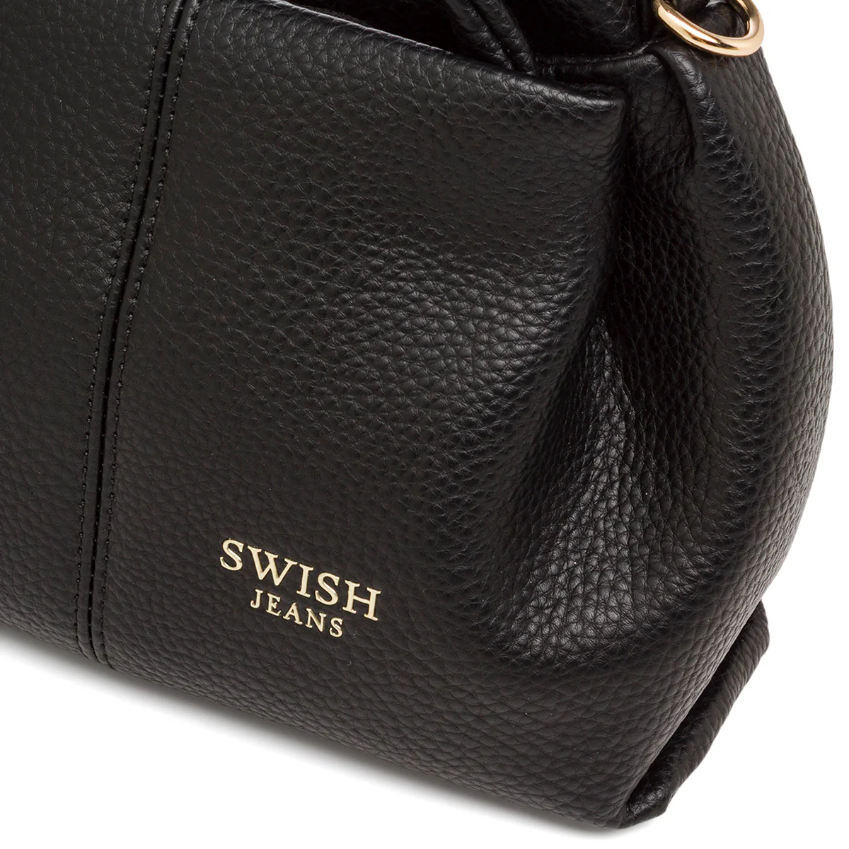 Borsa a Mano da Donna Nera con Tracolla Regolabile Swish Jeans - Image 4