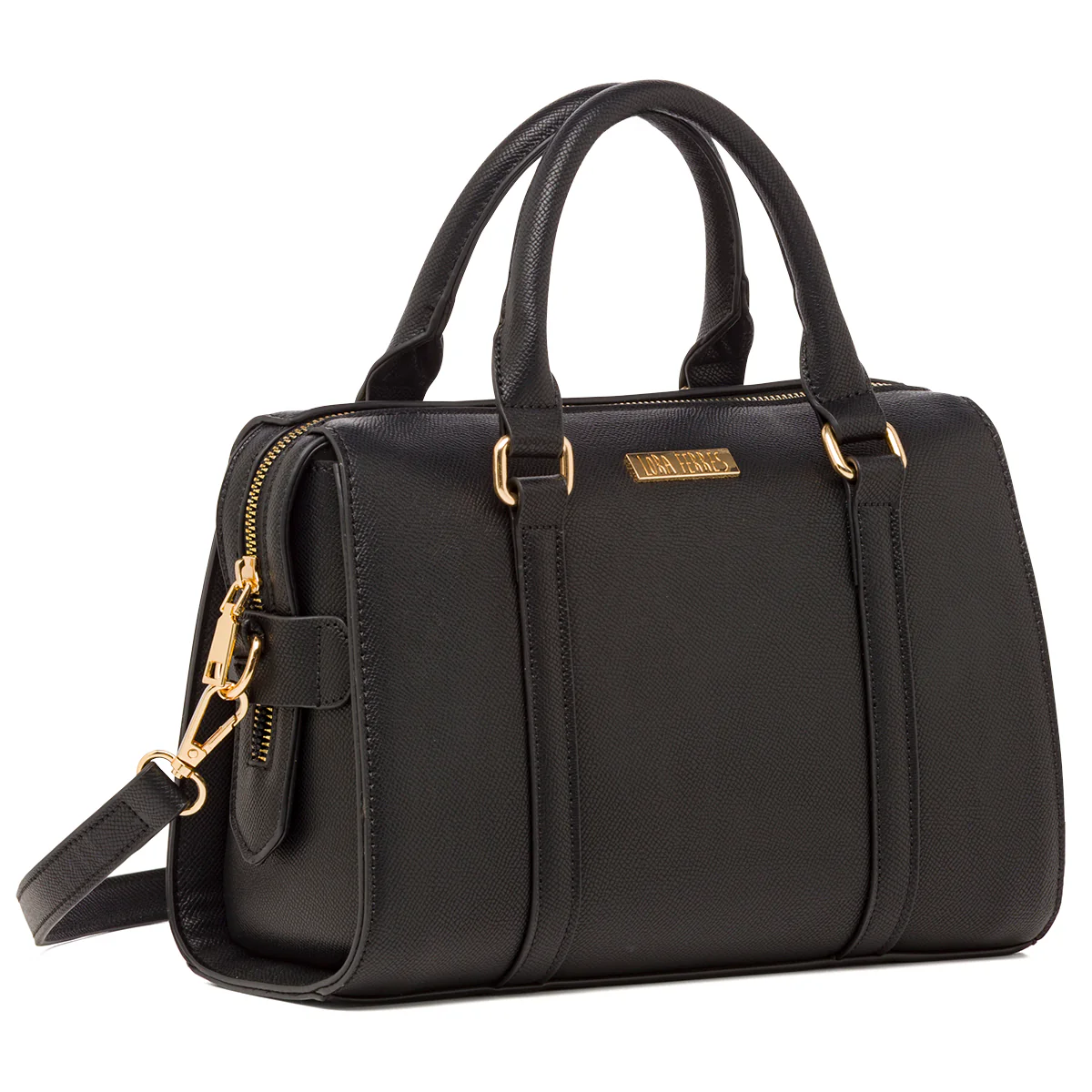 Borsa a Mano da Donna Nera con Tracolla Rimovibile Lora Ferres - Image 3