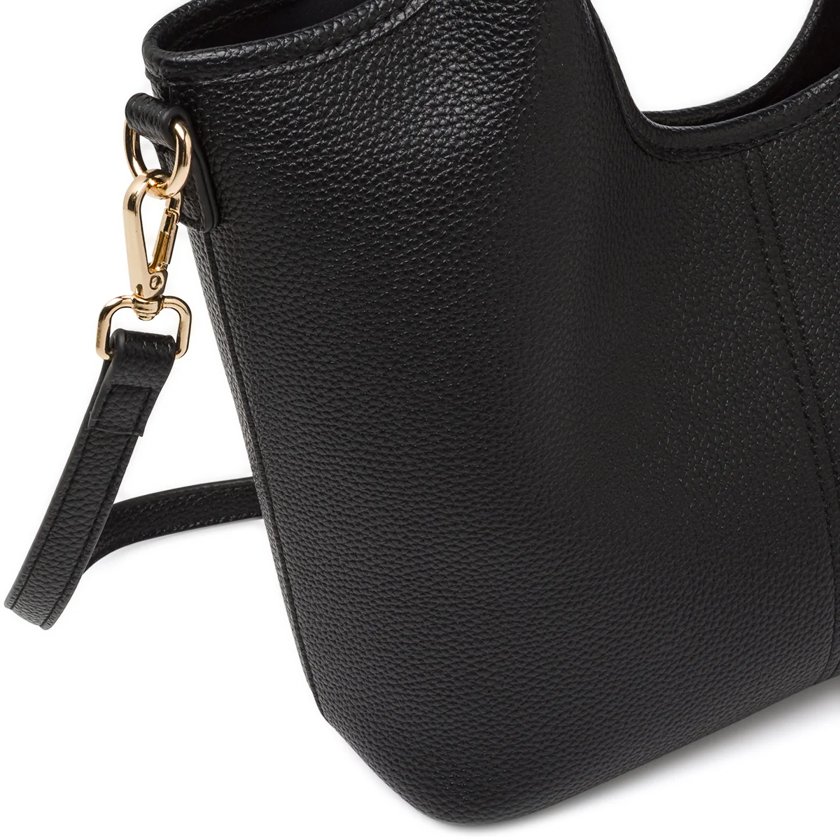 Borsa a mano Lora Ferres da donna nera con tracolla regolabile - Image 3