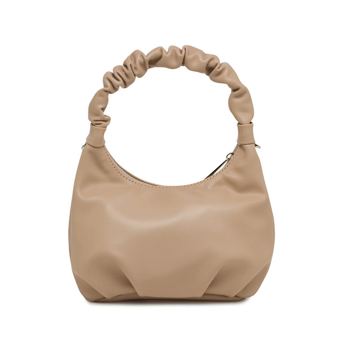 Borsa a mano Lora Ferres da donna taupe con manico arricciato