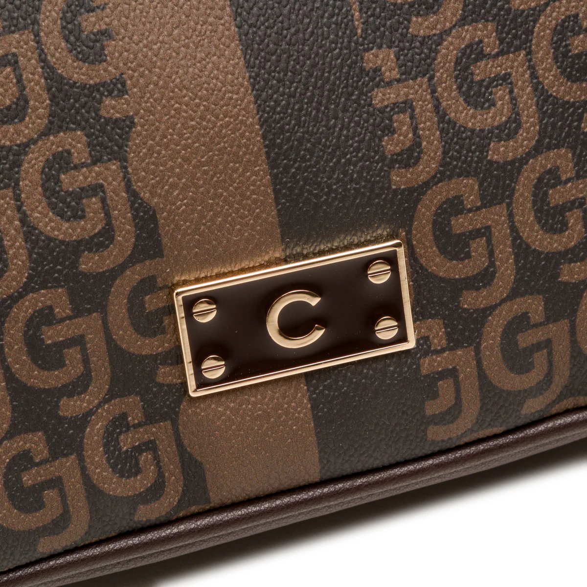 Borsa a mano marrone da donna con logo Carrera Jeans - Image 3