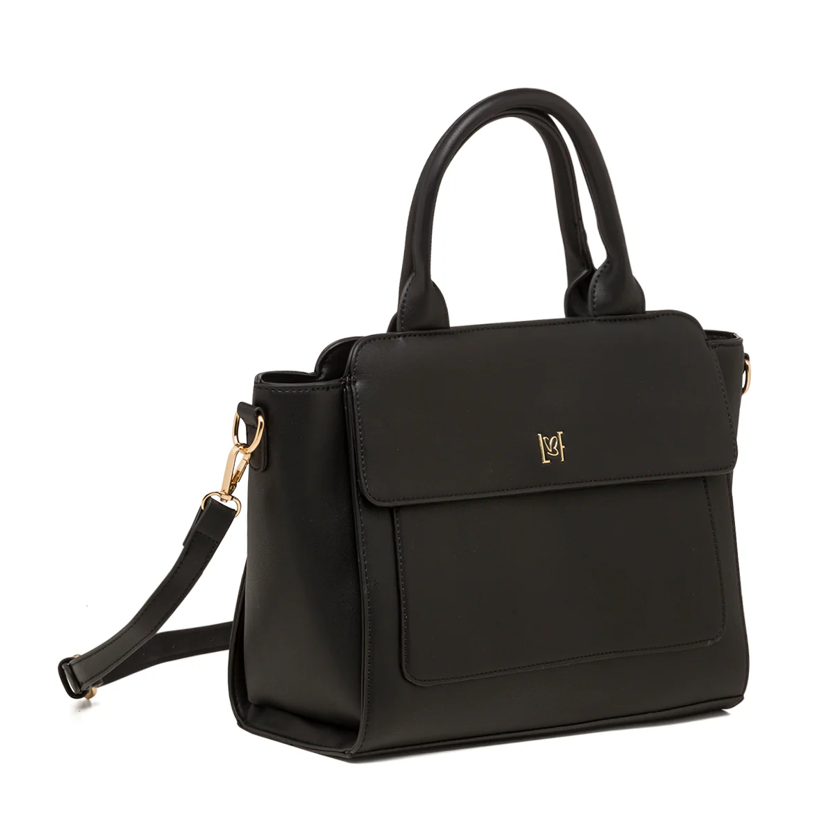 Borsa a mano nera da donna con chiusura a zip Lora Ferres - Image 2