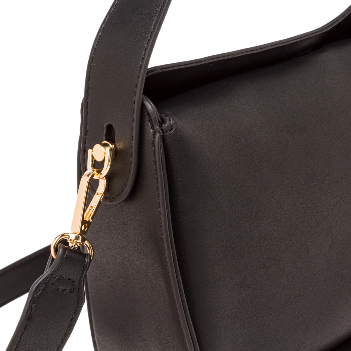 Borsa a mano nera da Donna con logo e tracolla rimovibile Lora Ferres - Image 6