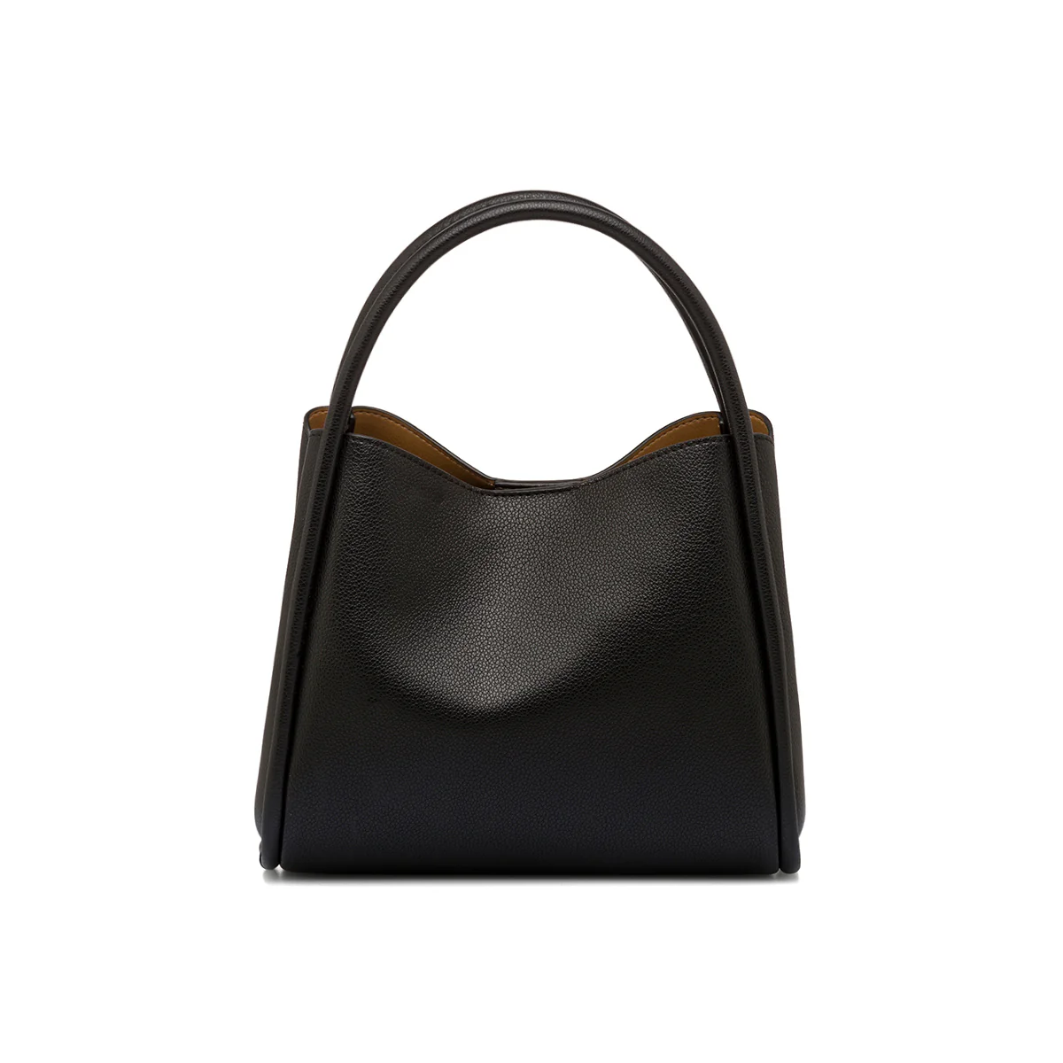 Borsa a mano nera da Donna con logo frontale Lora Ferres - Image 4