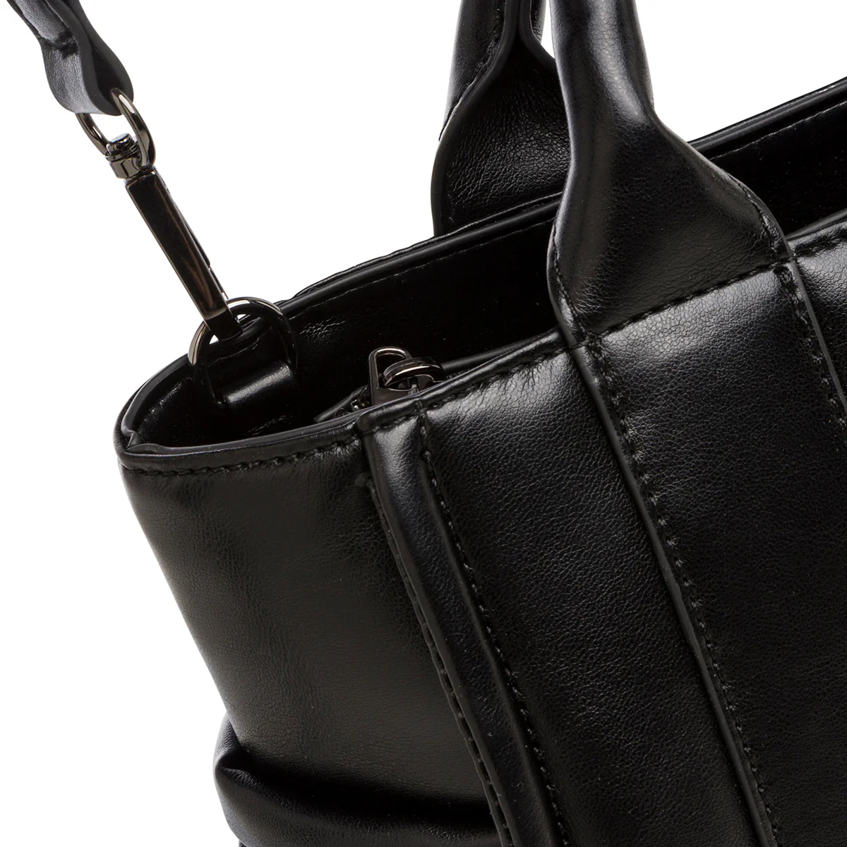 Borsa a mano Nera da Donna con logo Lora Ferres - Image 3