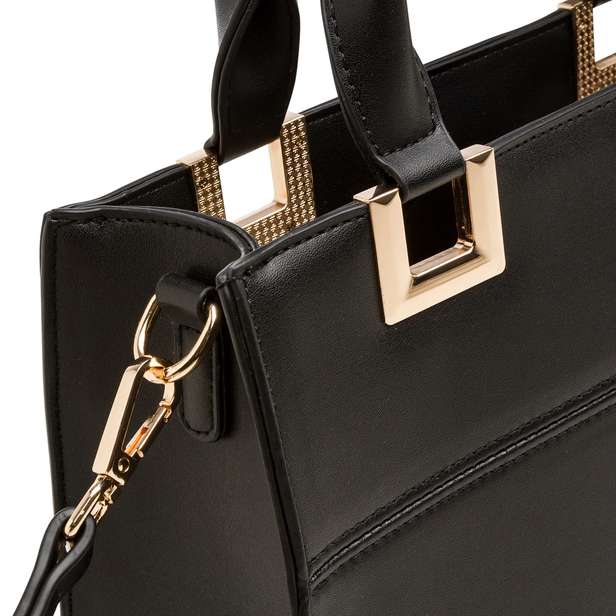 Borsa a mano nera da donna Lora Ferres - Image 3