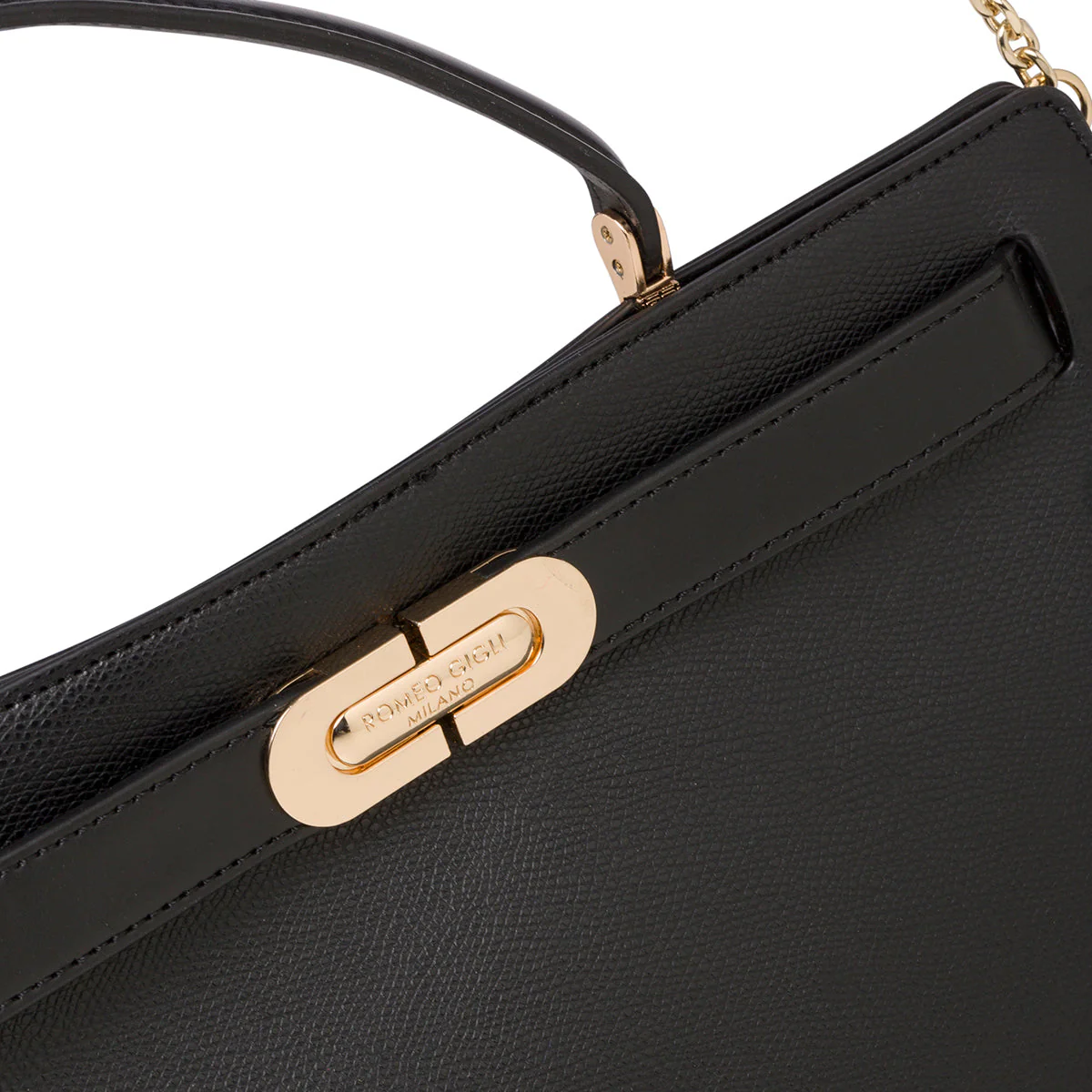 Borsa a mano nera da donna Romeo Gigli Milano Datura - Image 5