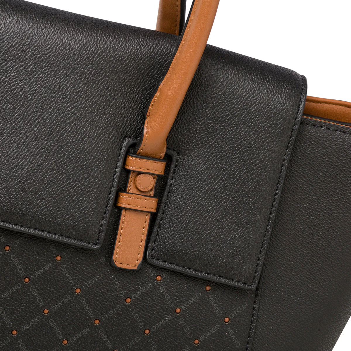 Borsa a mano nera da donna Romeo Gigli Milano Gama - Image 5