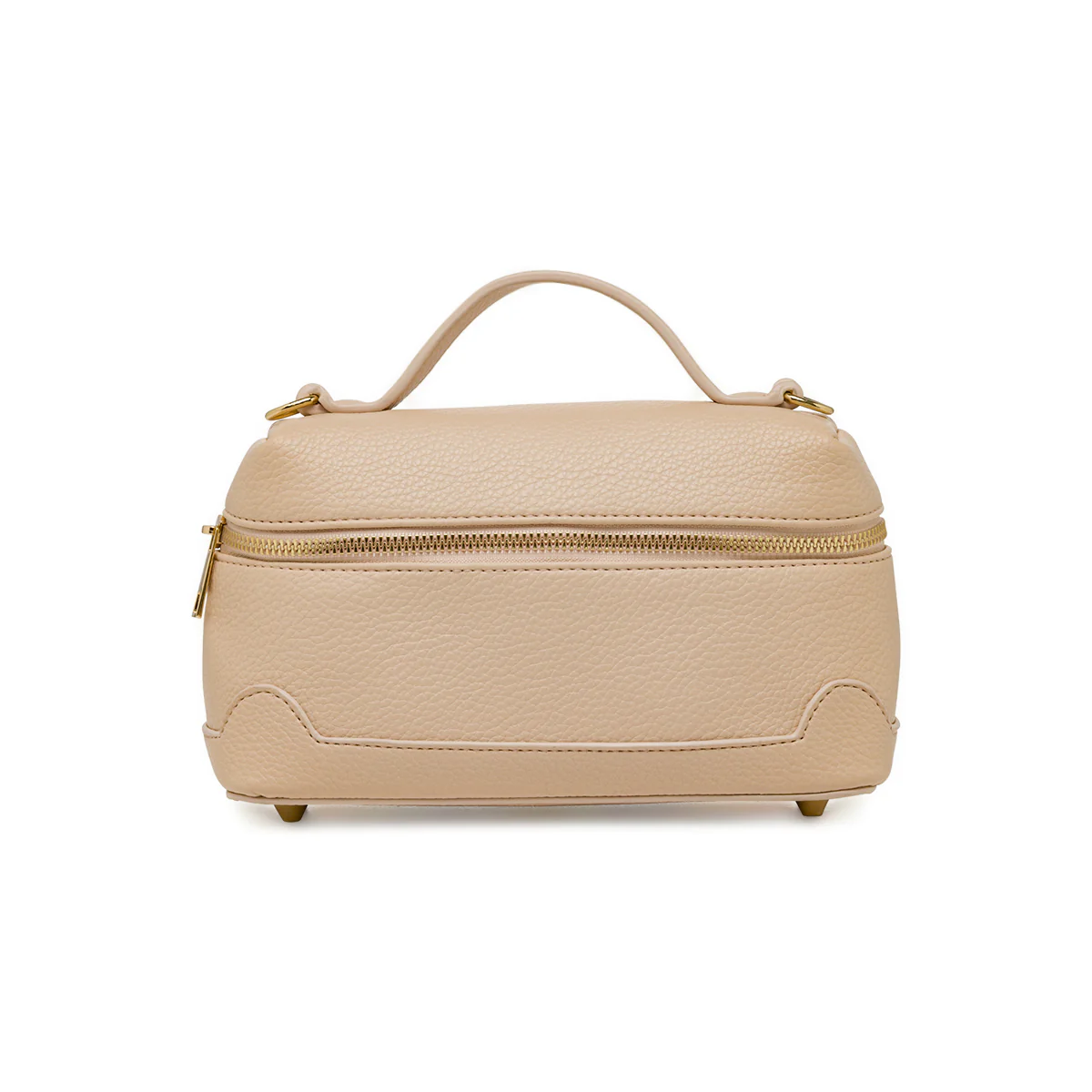 Borsa a mano nude da Donna effetto martellato Lora Ferres