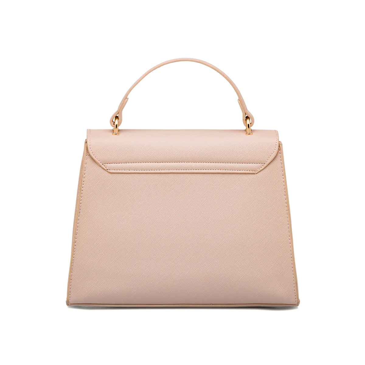 Borsa a mano rosa da Donna con targhetta logo Lora Ferres - Image 4