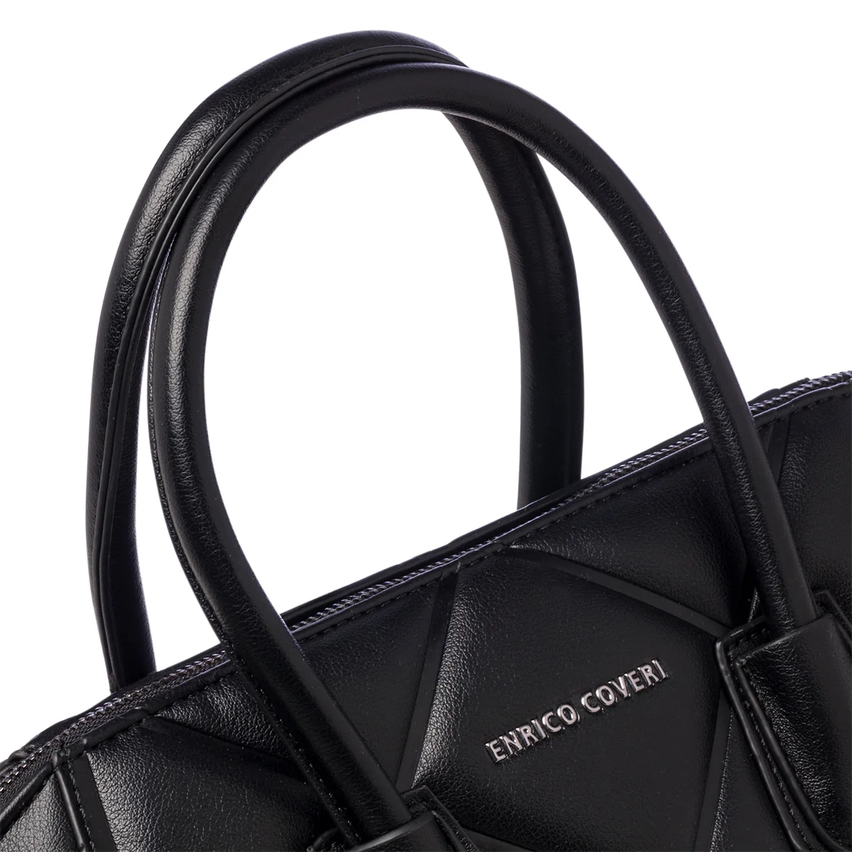 Borsa a mano trapuntata nera da donna Enrico Coveri - Image 3