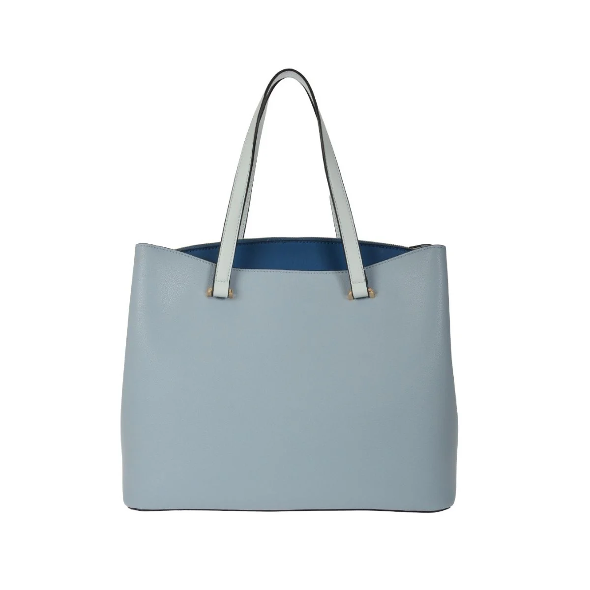 Borsa a spalla azzurra con dettagli gialli Romeo Gigli Lips - Image 3