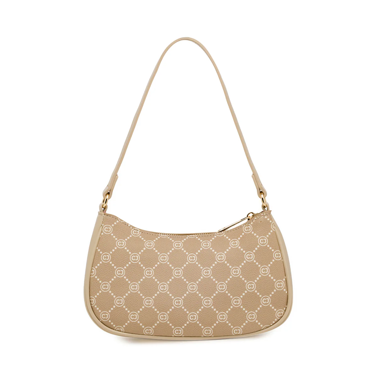 Borsa a spalla beige da Donna con stampa monogram Carrera Jeans - Image 3